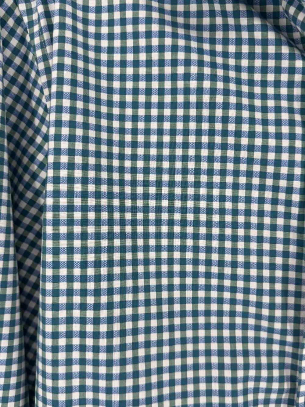 Banana Republic Grant Fit Blue Green Gingham Button Down Shirt Men’s M